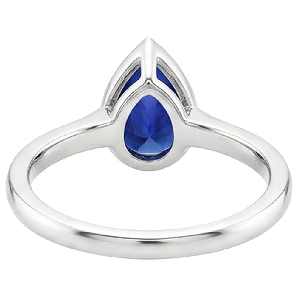 echter pear diamant 2.50Karat ring Seitenansicht