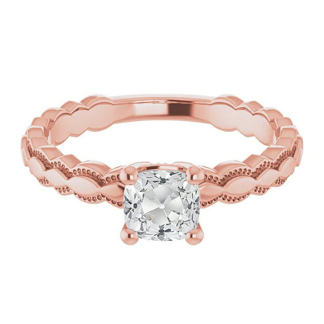 echter round diamant 2.50Karat ring Seitenansicht