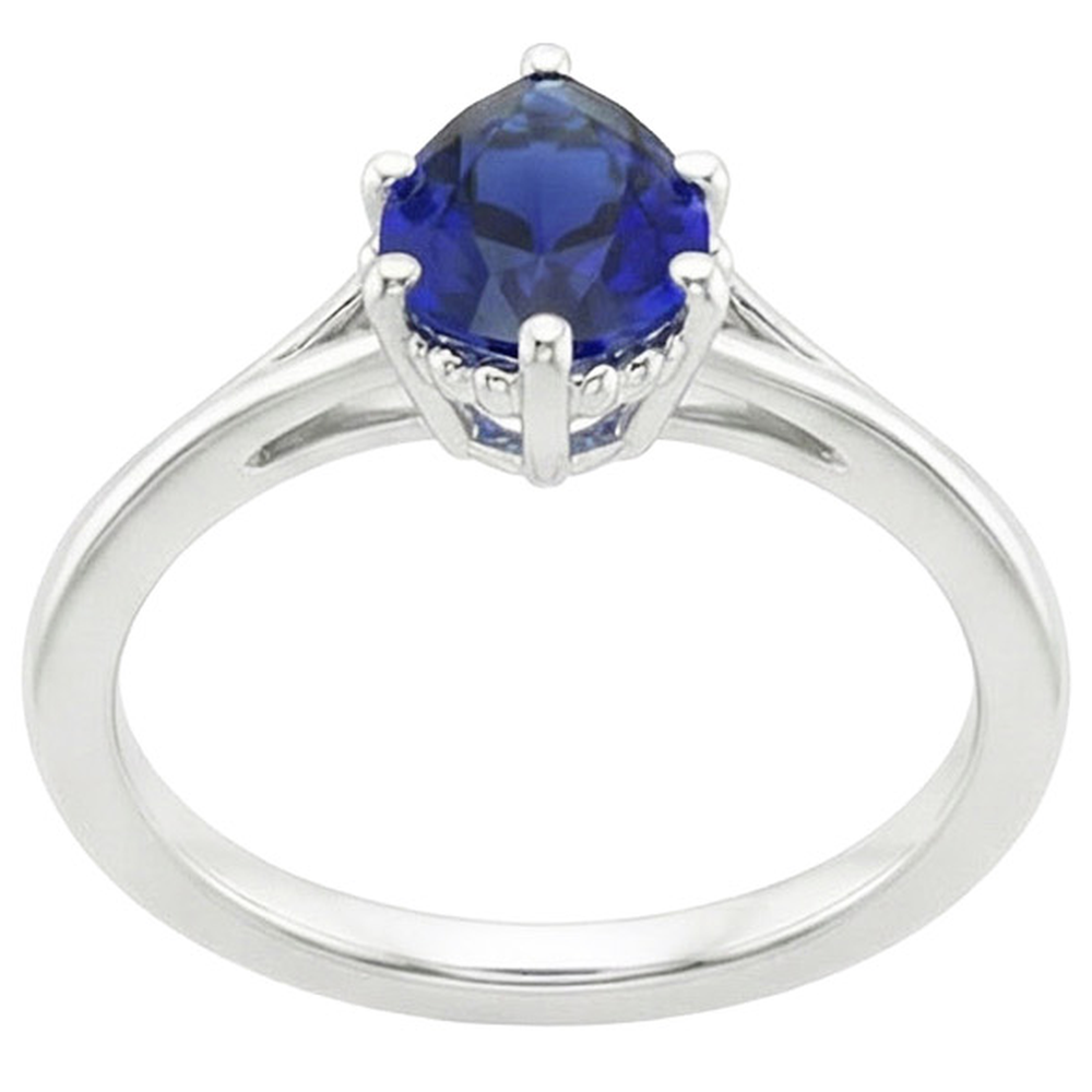 echter pear diamant 2.50Karat ring Seitenansicht