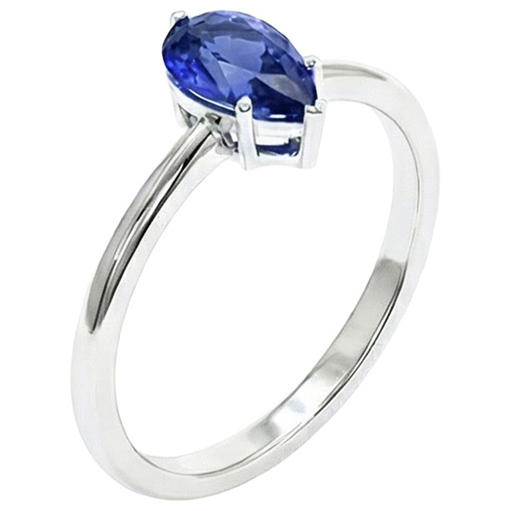 echter pear diamant 2Karat ring Detailansicht