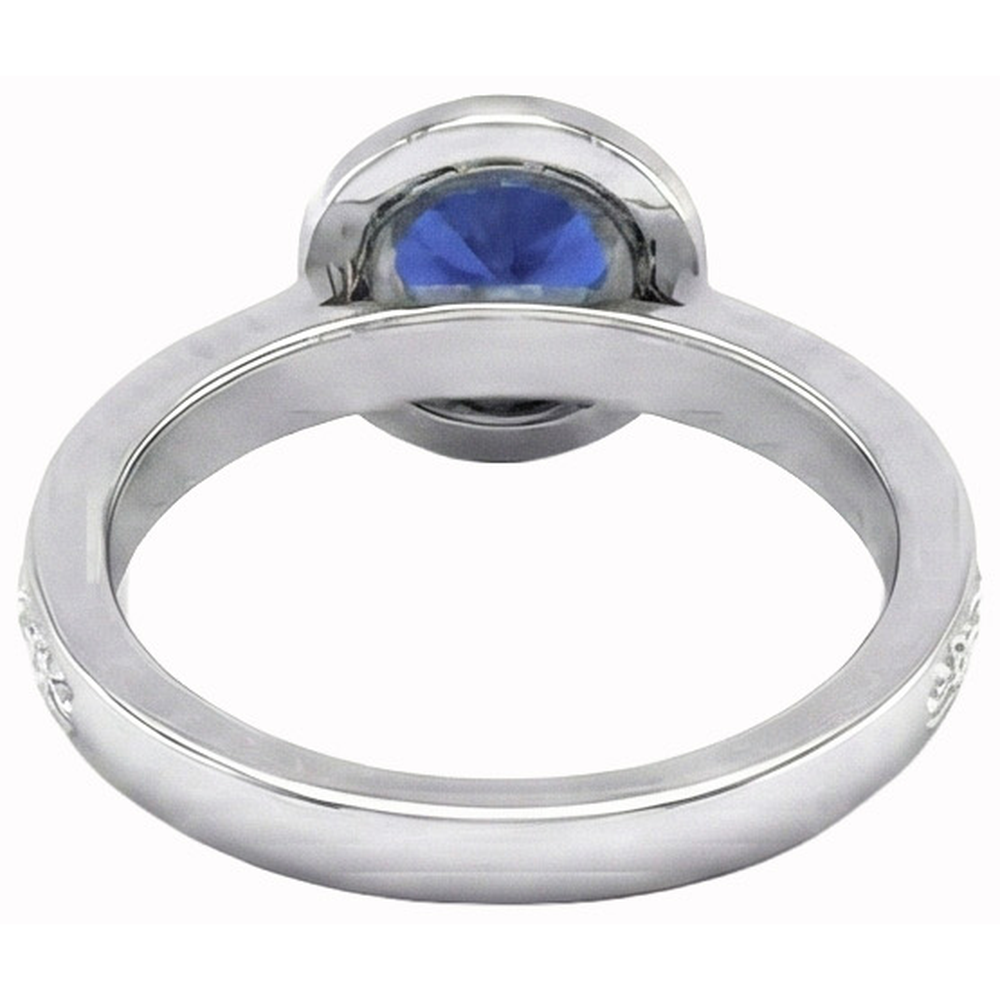 echter round diamant 2.40Karat ring Profilansicht