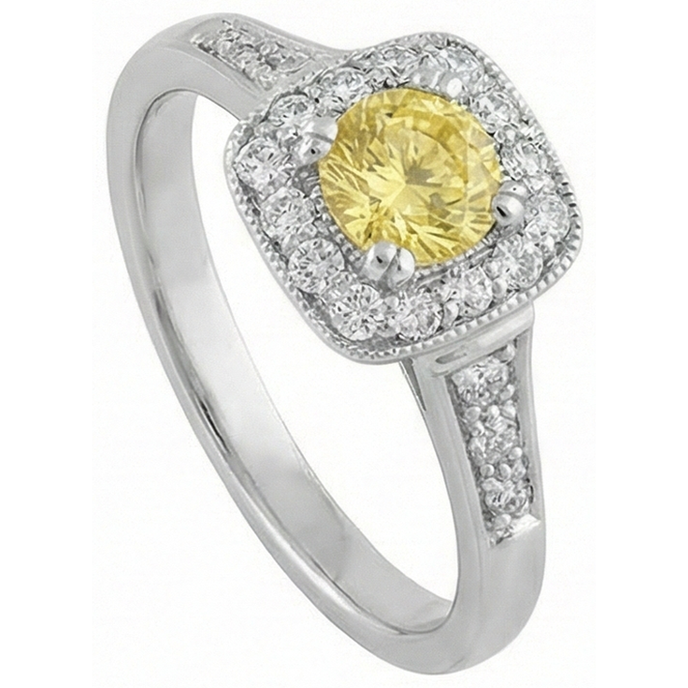 echter round diamant 1.50Karat ring Detailansicht