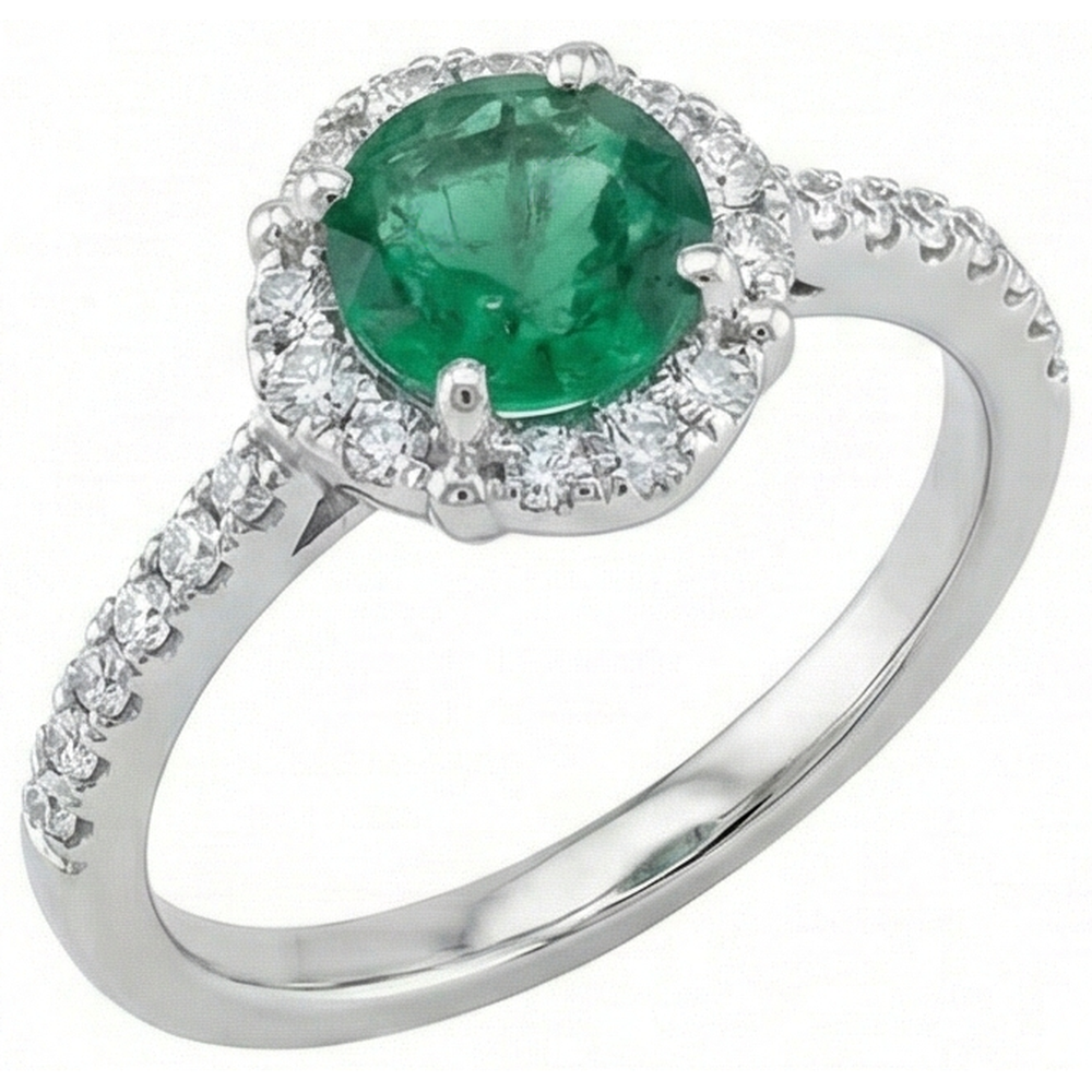 echter round diamant 3.40Karat ring Seitenansicht