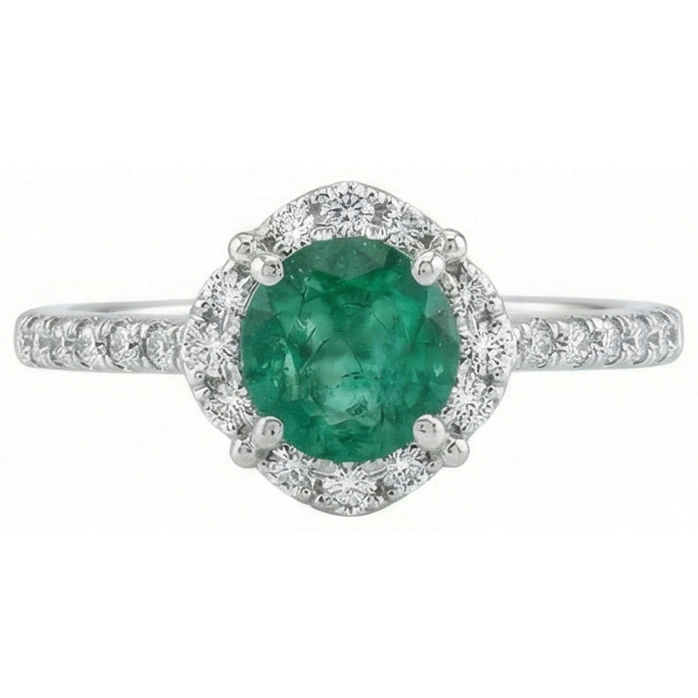 echter round diamant 3.40Karat ring Detailansicht