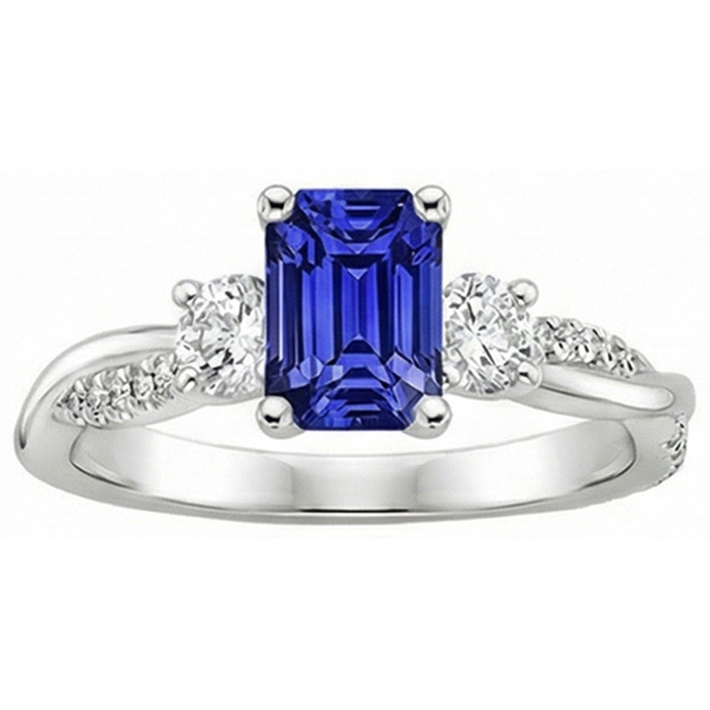 echter round diamant 4.25Karat ring auf Weiß