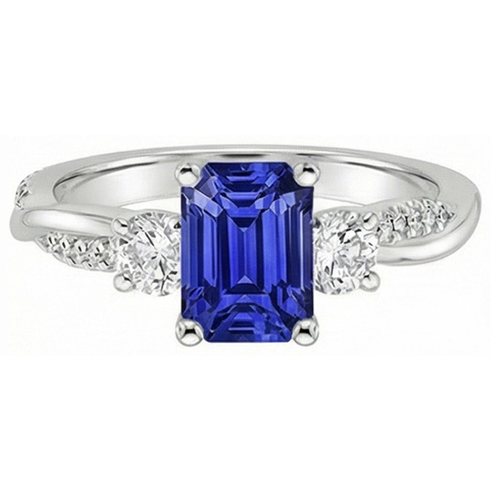 echter round diamant 4.25Karat ring mit Diamantbesatz
