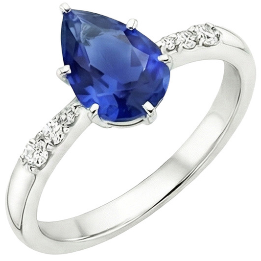 echter round diamant 4Karat ring Detailansicht