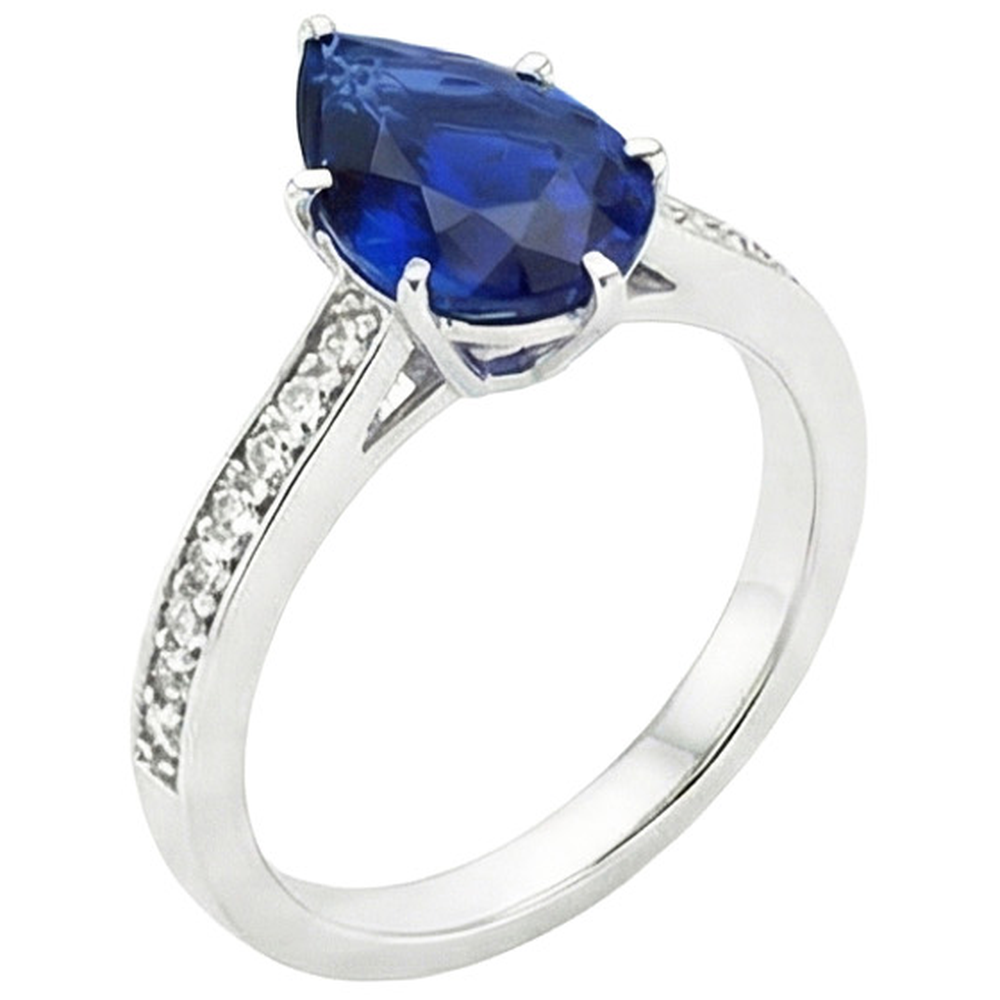 echter round diamant 3.50Karat ring Detailansicht