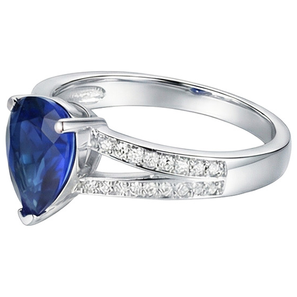 echter round diamant 3.25Karat ring Detailansicht