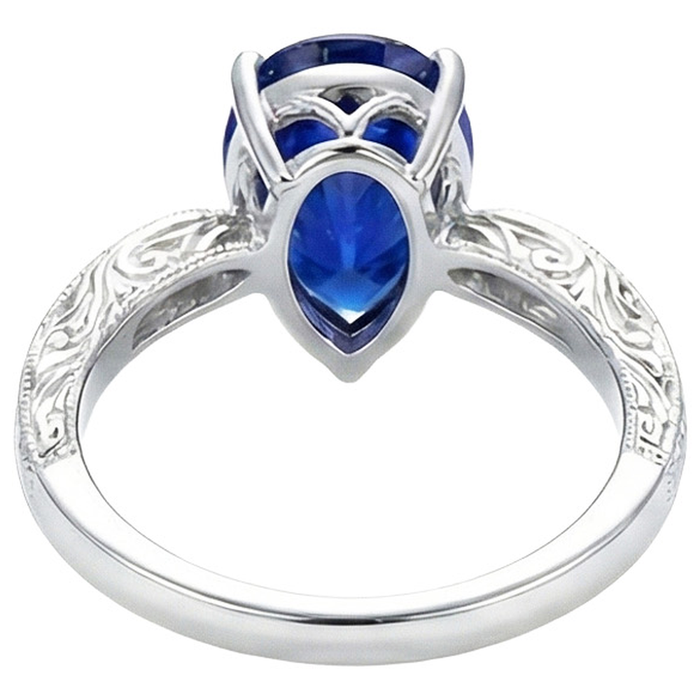 echter round diamant 3.50Karat ring Vorderansicht