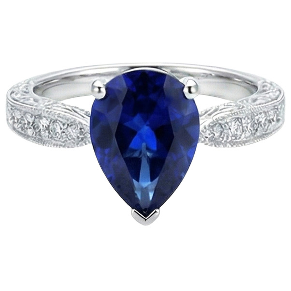 echter round diamant 3.50Karat ring Detailansicht