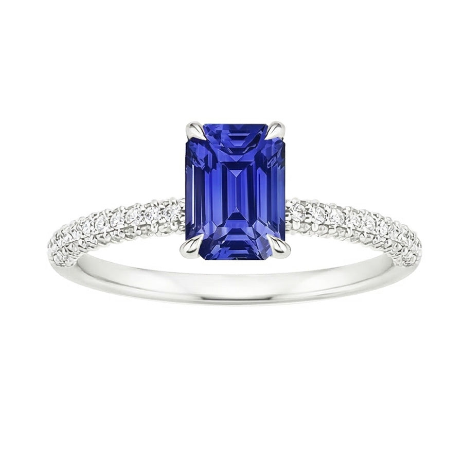 echter round diamant 4Karat ring Detailansicht