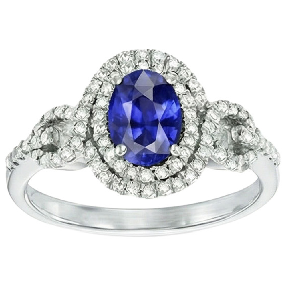 echter oval diamant 3.25Karat ring Vorderansicht