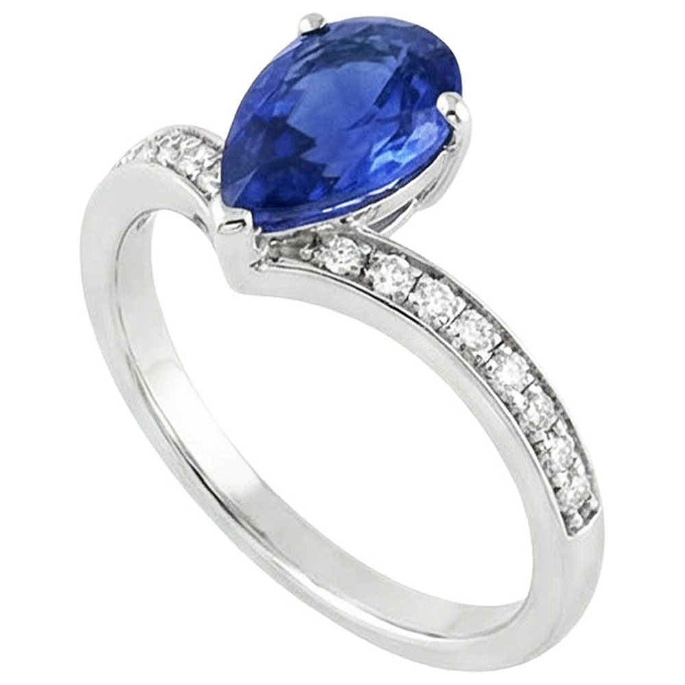 echter round diamant 5Karat ring Detailansicht