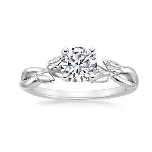 Solitär Brillantschliff 1.60 Ct Natürliche Diamant-Verlobungsring Weißgold 14K