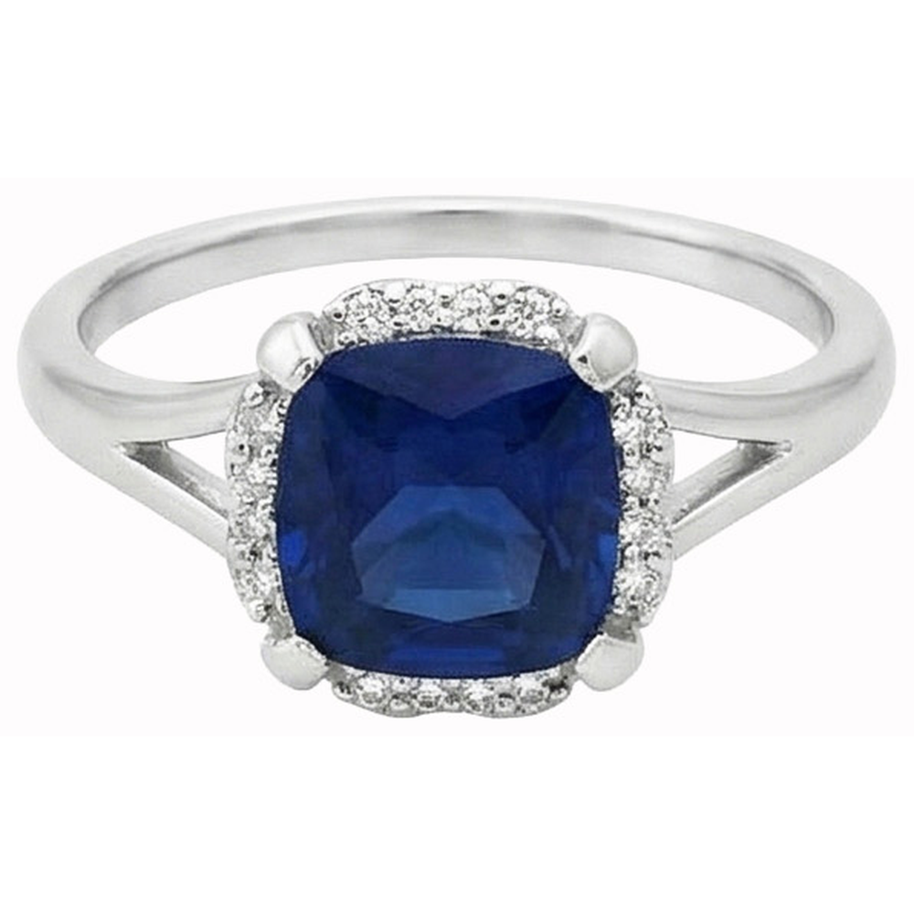 echter round diamant 2.50Karat ring Vorderansicht