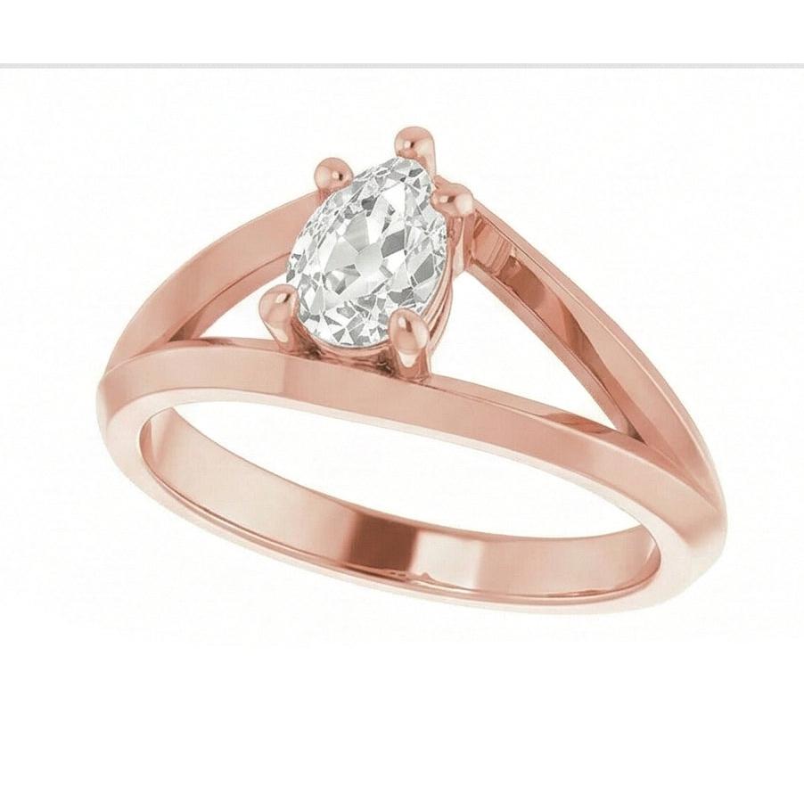 echter pear diamant 1.50Karat ring Detailansicht