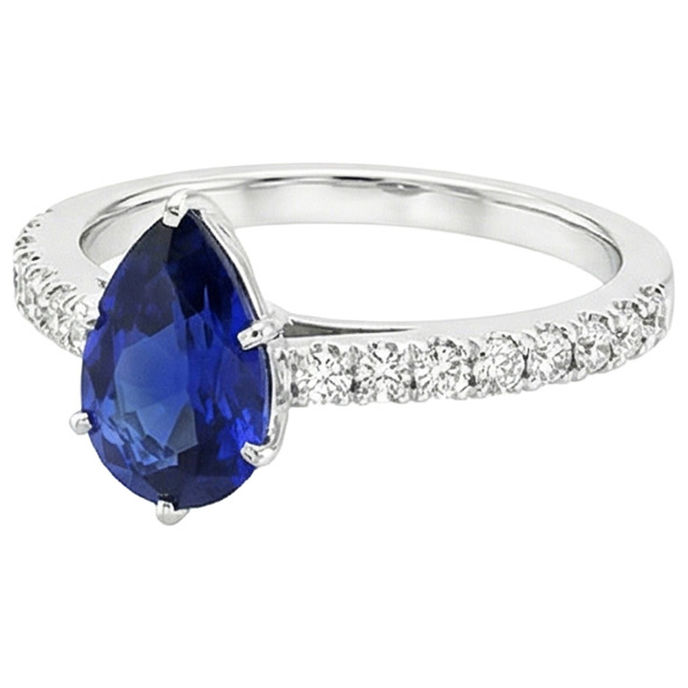 echter round diamant 5.25Karat ring Profilansicht