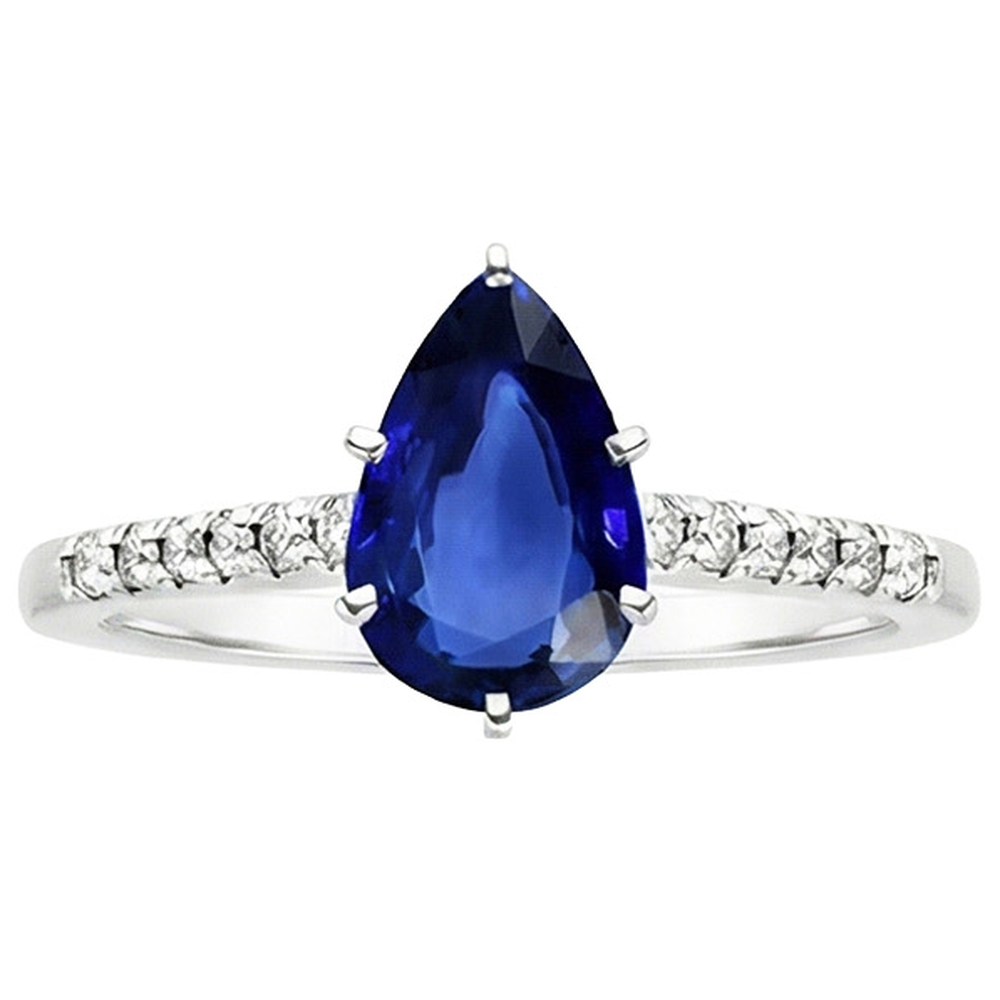 echter round diamant 5Karat ring Profilansicht