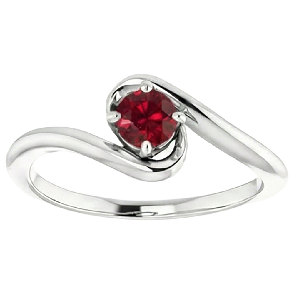 Solitärring Burmese Rubin 1,50 Karat Twisted Style Schmuck Neu