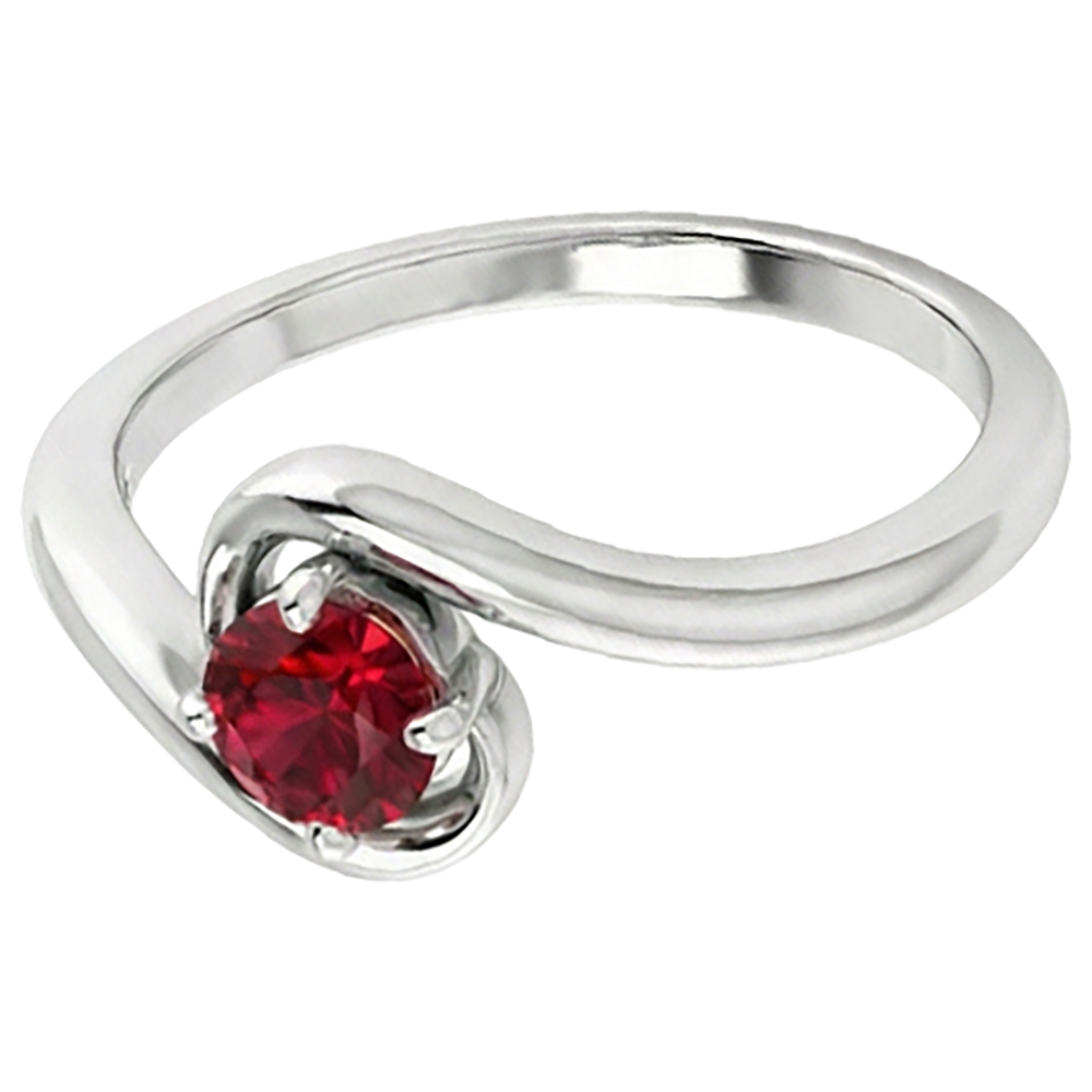 Solitärring Burmese Rubin 1,50 Karat Twisted Style Schmuck Neu