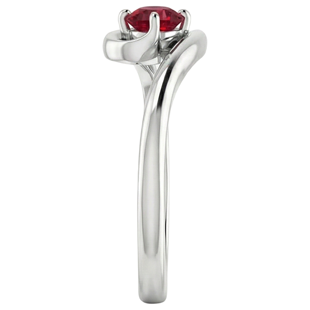 Solitärring Burmese Rubin 1,50 Karat Twisted Style Schmuck Neu