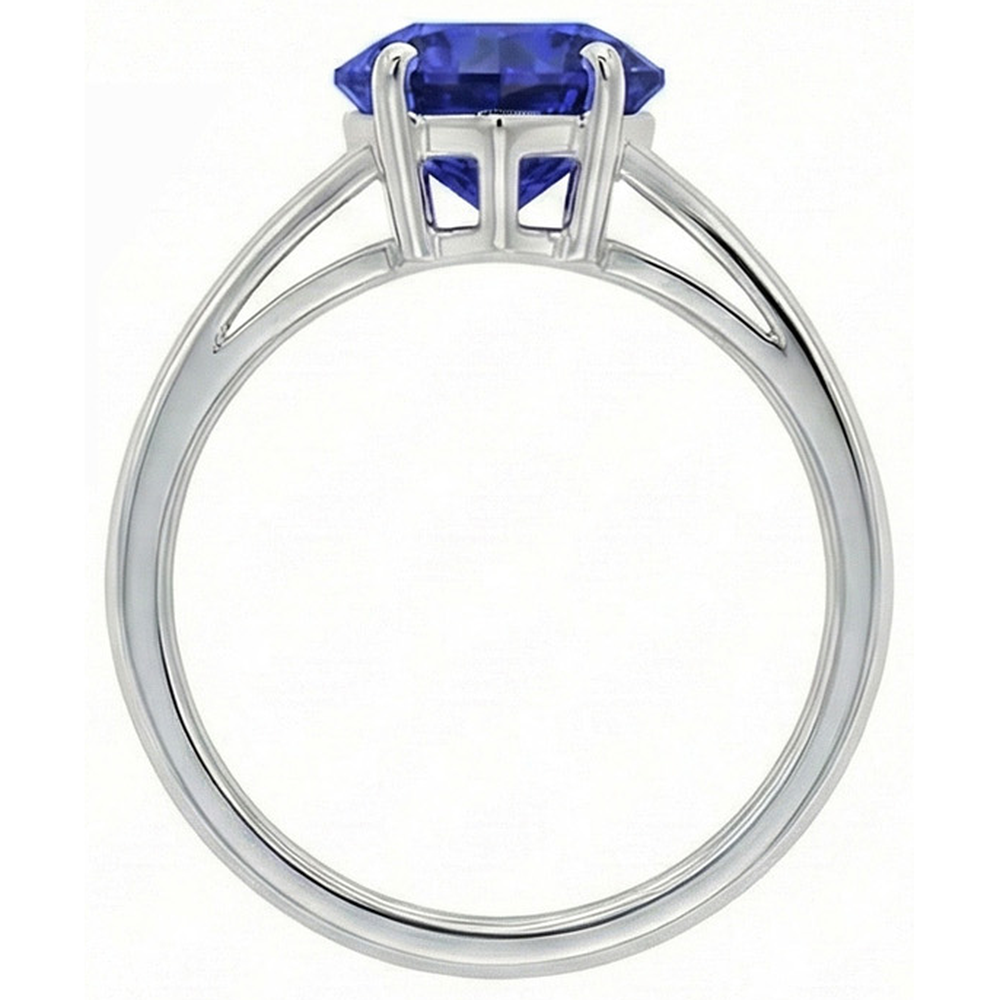 echter round diamant 2Karat ring Draufsicht