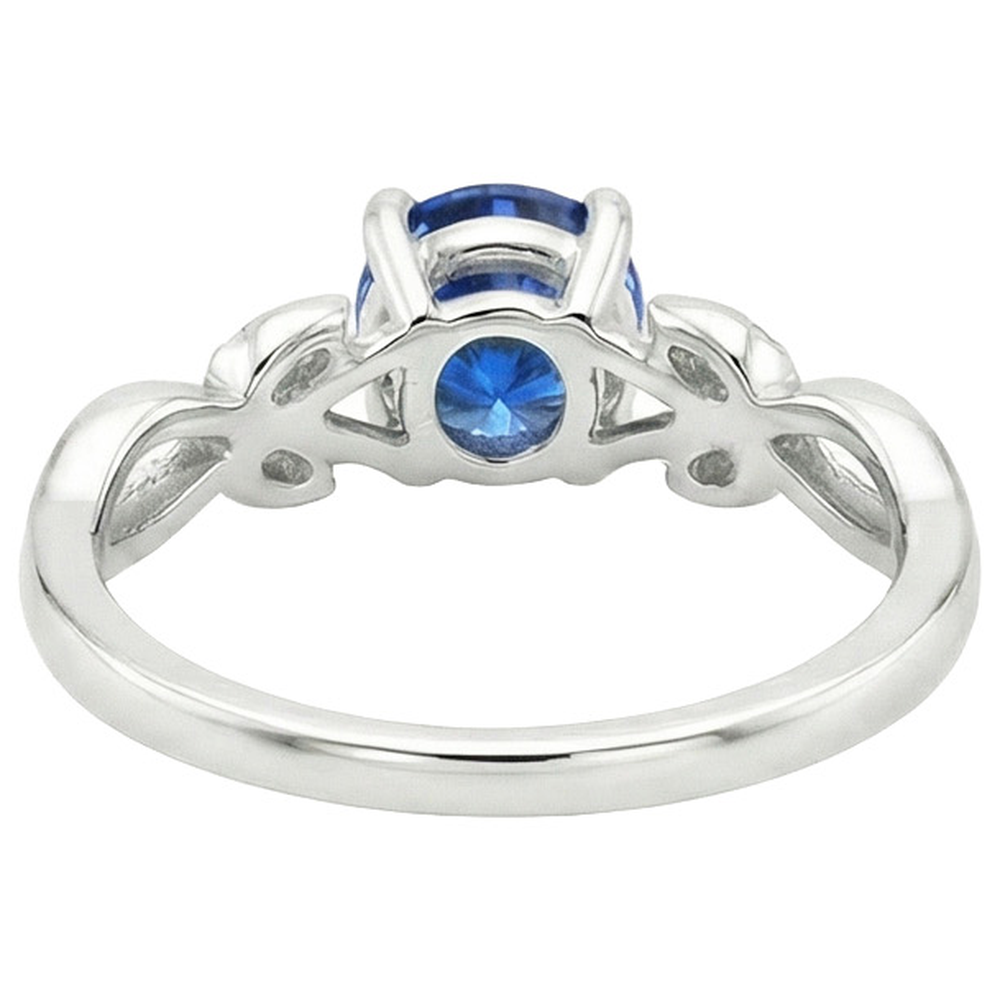 echter round diamant 2Karat ring auf Weiß
