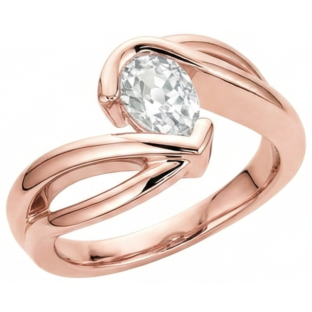 echter round diamant 2.25Karat ring Seitenansicht