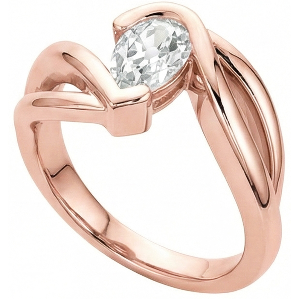 echter round diamant 2.25Karat ring Detailansicht