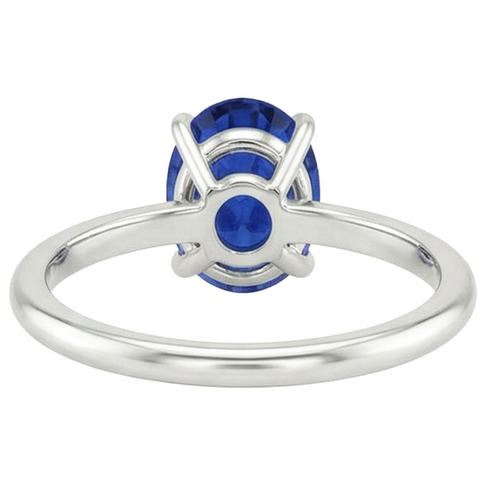 echter oval diamant 2.50Karat ring Detailansicht