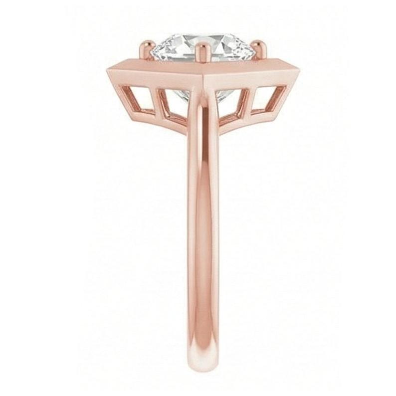 echter oval diamant 1.55Karat ring Detailansicht