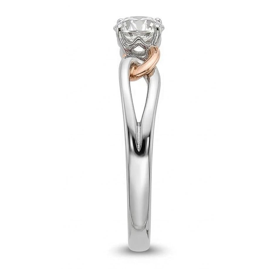 echter round diamant 1Karat ring Detailansicht