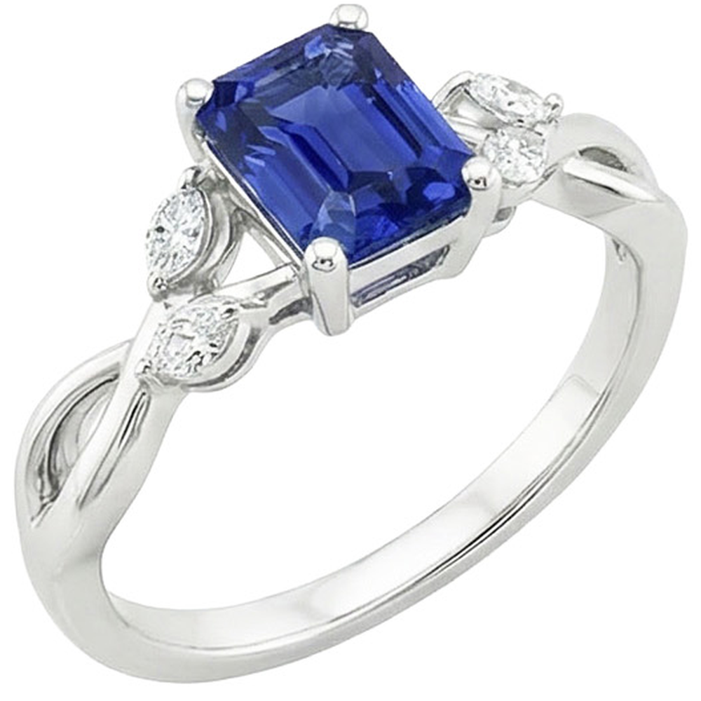 echter marquise diamant 4Karat ring Detailansicht