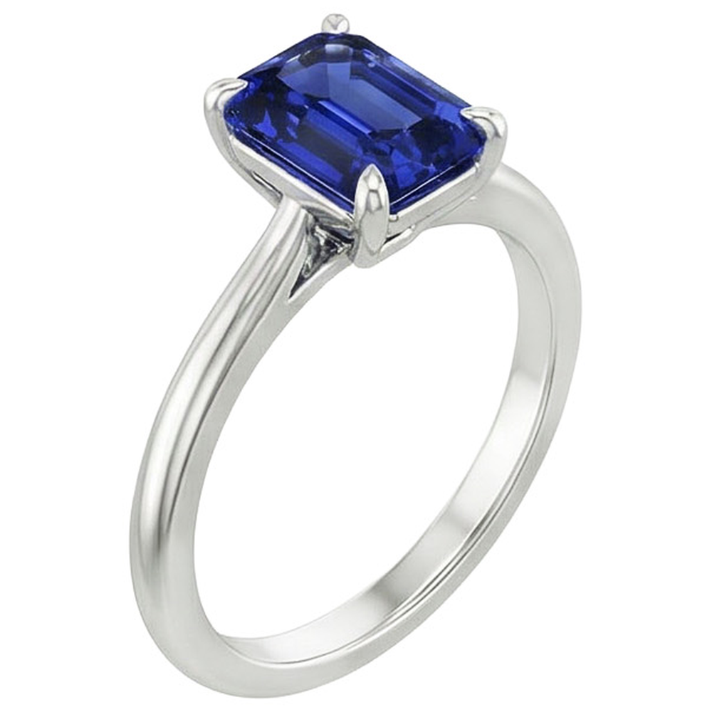 echter radiant diamant 3Karat ring Detailansicht