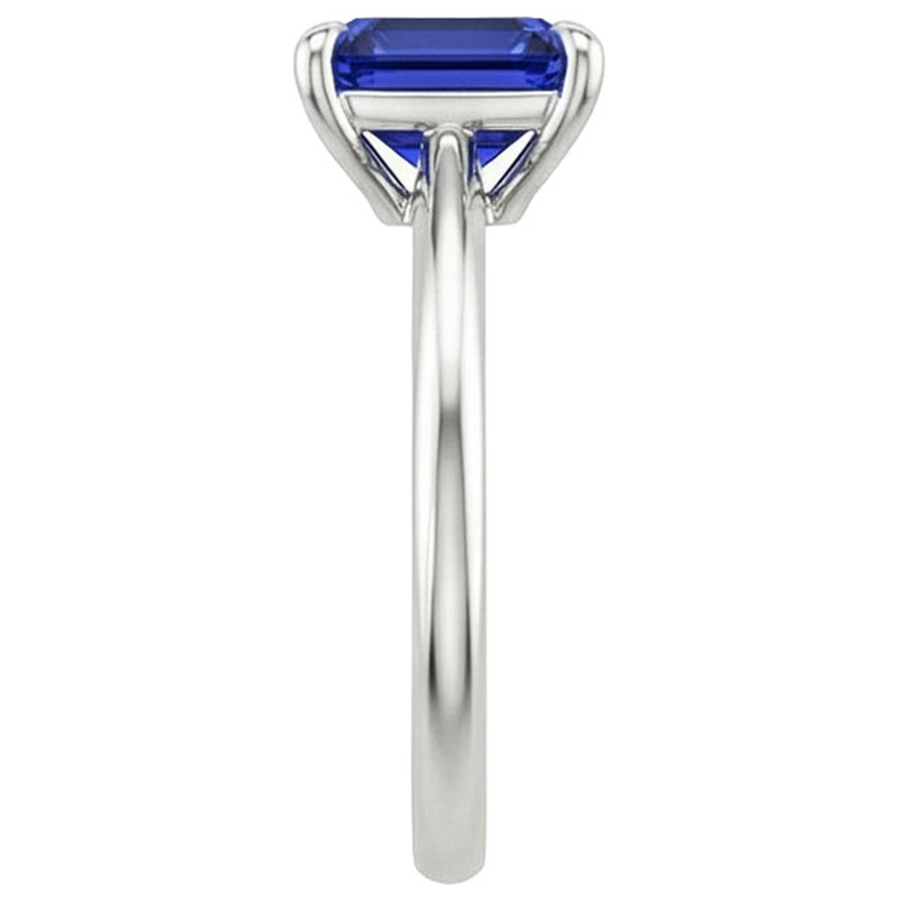 echter radiant diamant 3Karat ring auf Weiß