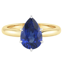Echter Diamant Ring 3 Karat - 14K Bicolor Gold