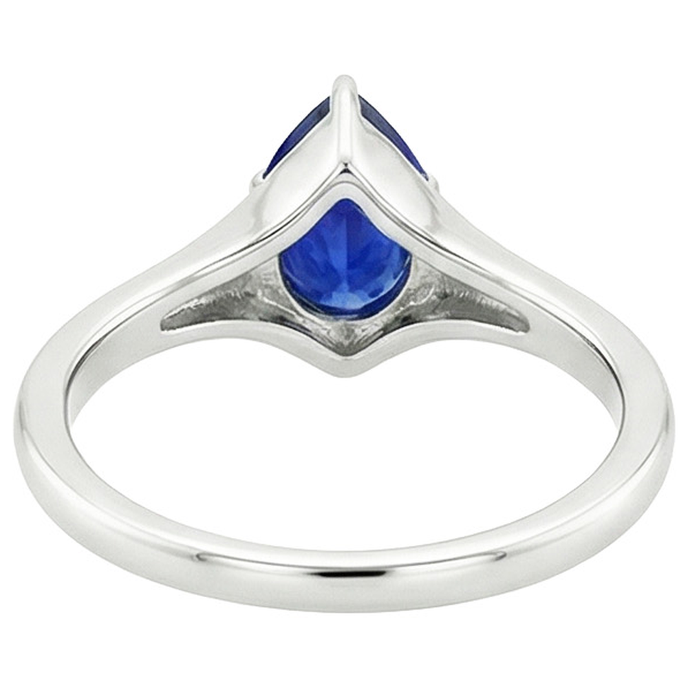 echter pear diamant 3.50Karat ring Seitenansicht
