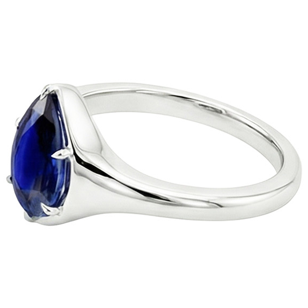 echter pear diamant 3.50Karat ring auf Weiß