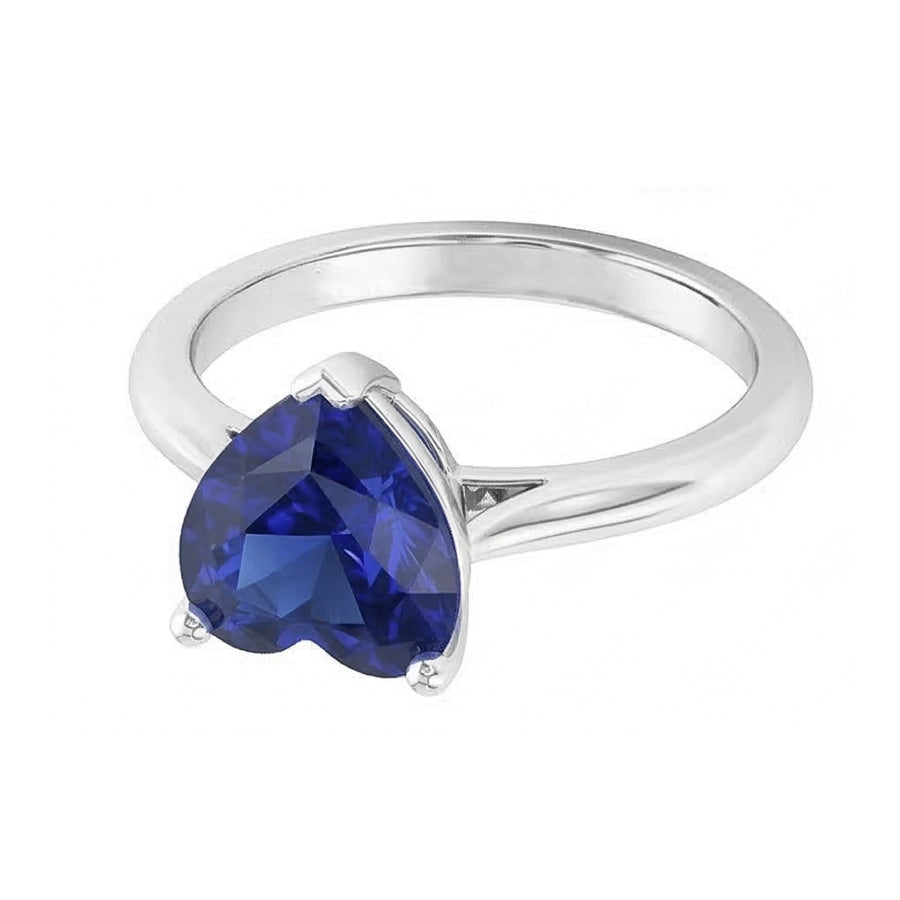 echter round diamant 2.50Karat ring Draufsicht