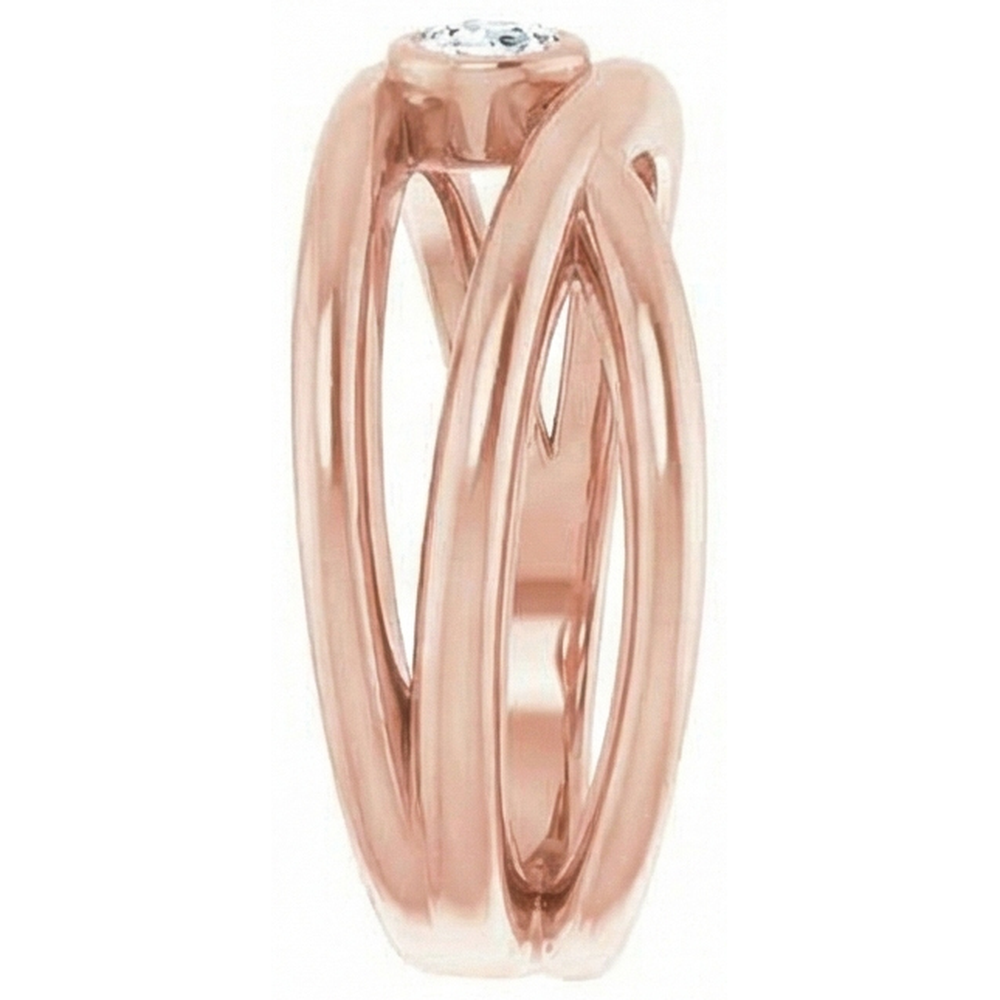 Solitärring alter Bergmann Natürlicher Diamant ( nicht im Labor gezüchtet )lünette Triple Split Shank 1 Karat