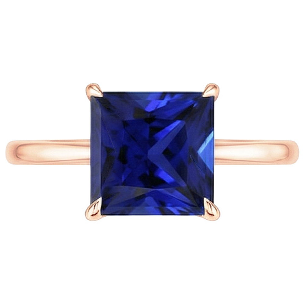 echter princess diamant 3.50Karat ring Detailansicht