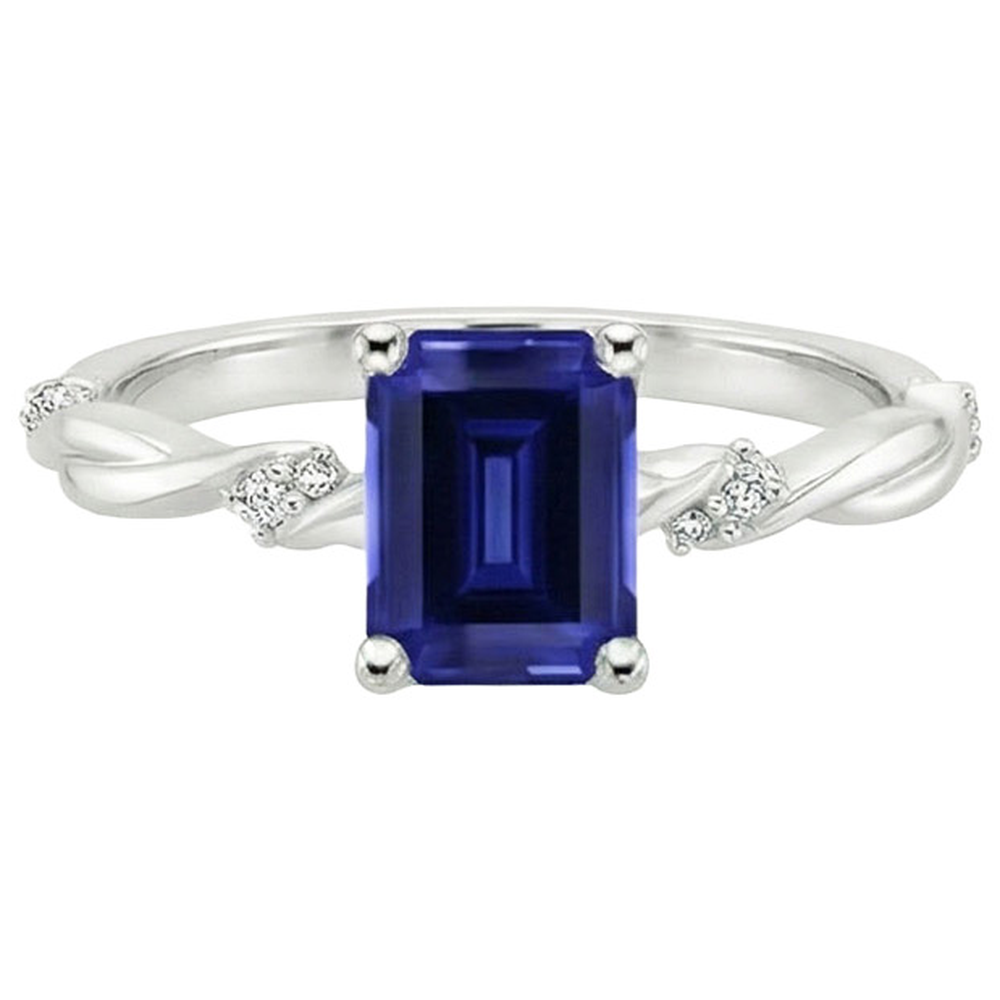 echter round diamant 3.50Karat ring Profilansicht