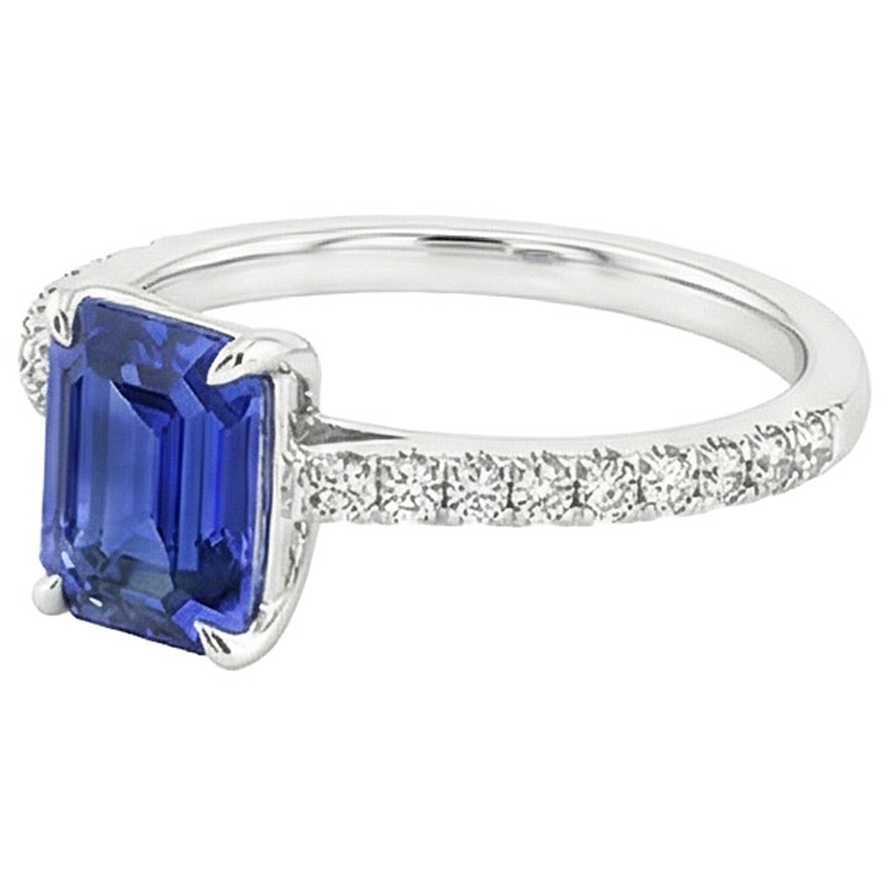 echter round diamant 4Karat ring Draufsicht