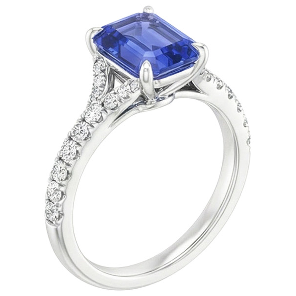 echter round diamant 4Karat ring Detailansicht