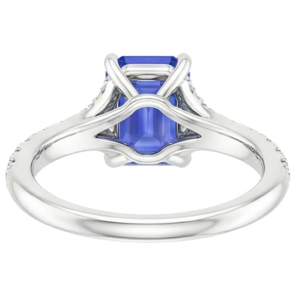 echter round diamant 4Karat ring Draufsicht