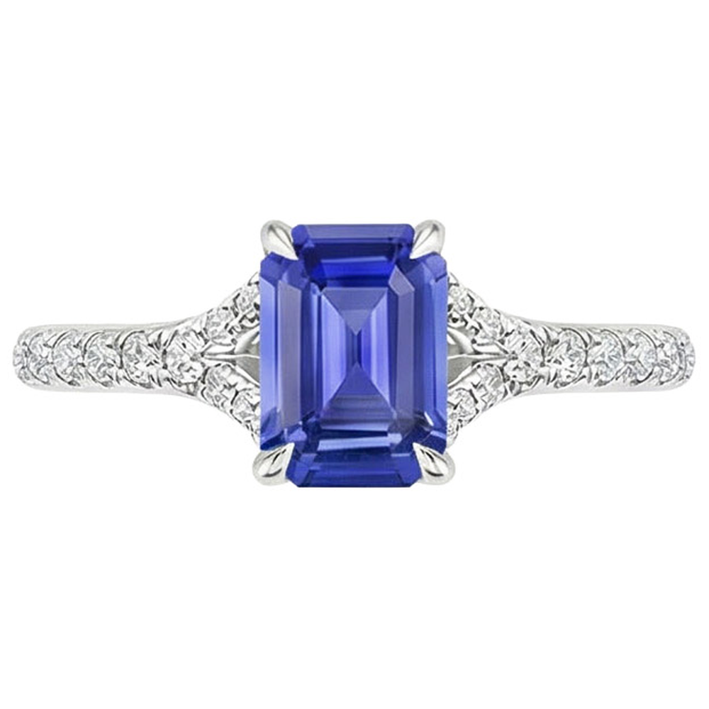 echter round diamant 4Karat ring Profilansicht