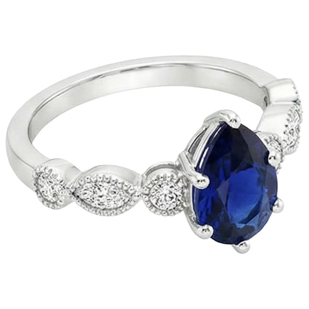 echter marquise diamant 3Karat ring Profilansicht