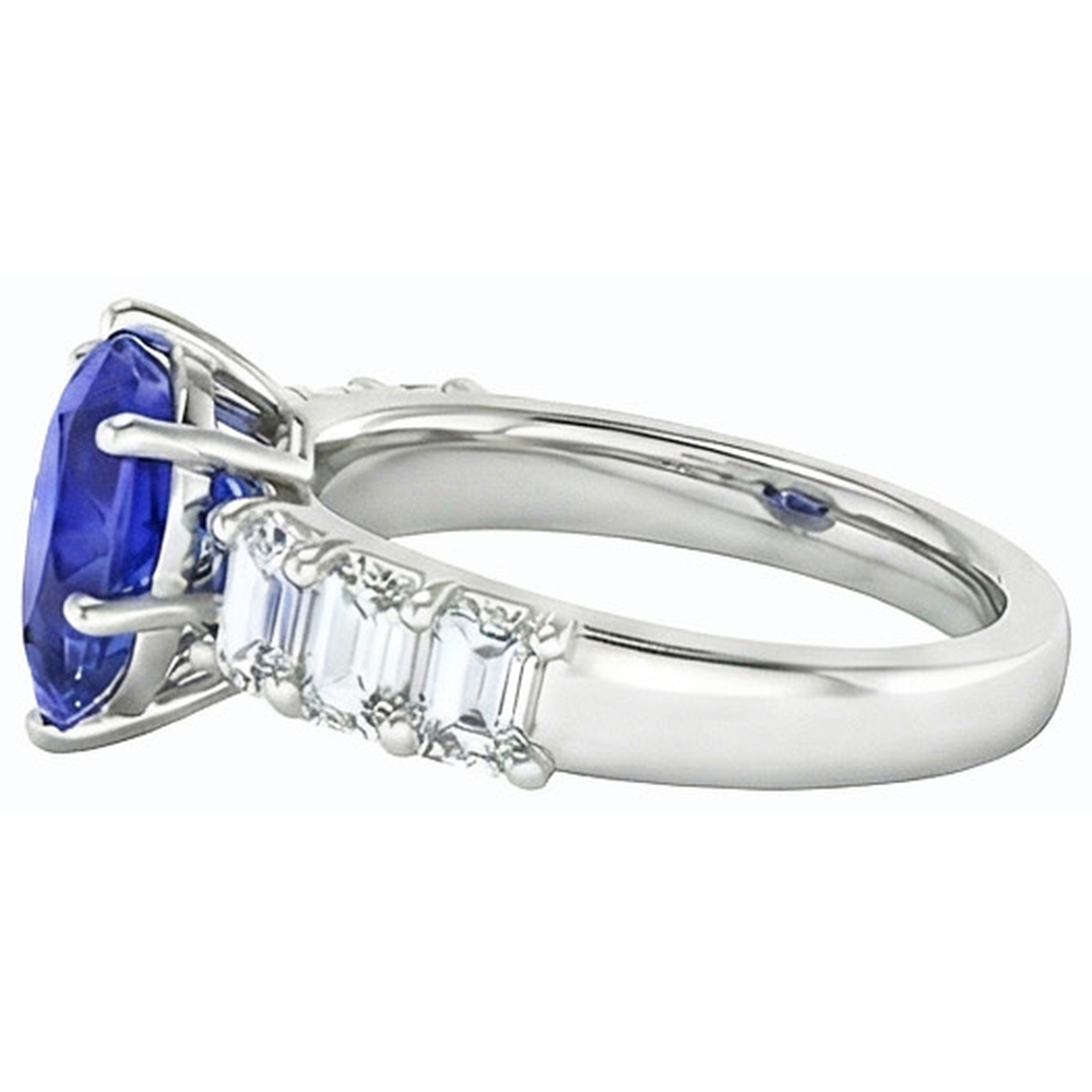 echter round diamant 2.50Karat ring auf Weiß