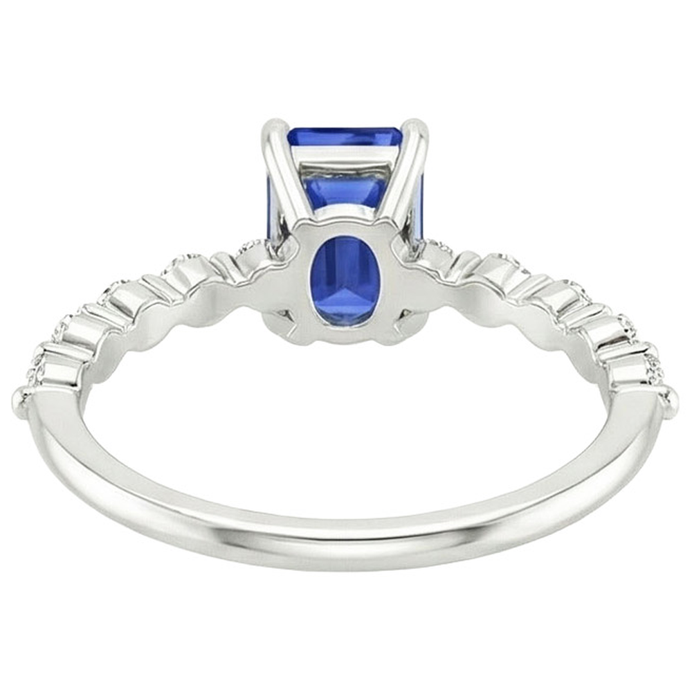 echter round diamant 4Karat ring Seitenansicht